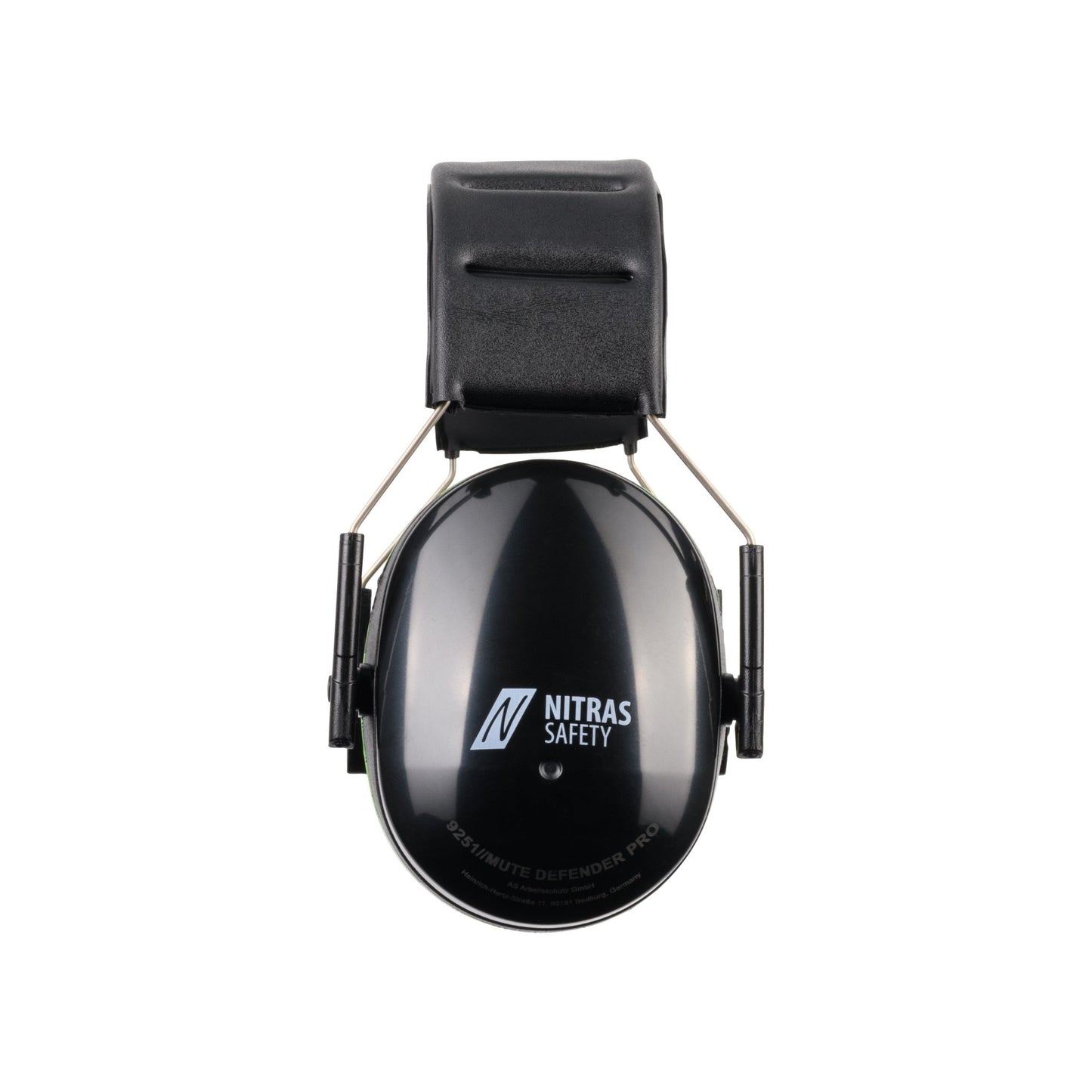 NITRAS MUTE DEFENDER PRO, Kapselgehörschutz, schwarz / grün, EN 352-1 Kunststoff | Packung (1 Stück)