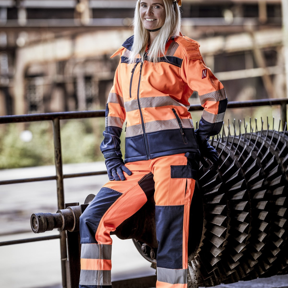 NITRAS MOTION TEX VIZ, Warn-Softshelljacke