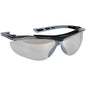 Die Thor Schutzbrille Reflector, Klar (821017) von Abena Re-Seller GmbH bietet optimalen Augenschutz und klare Sicht mit schwarzen und grauen Kunststoffrahmen, Wraparound-Linsen und belüfteten Bügeln. Packung: 12 Stück.