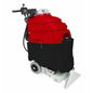 The Arcora aniko 70 brush spray extraction device from Arcora International GmbH is a commercial carpet cleaner with a red top, black housing, wheels, hose, and a white triangular cleaning head for deep cleaning.