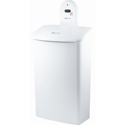 The CWS ParadiseLine Wall Mount for Hygiene Box 575000 is a white, rectangular mount from CWS designed for hands-free use with compatible hygiene boxes.