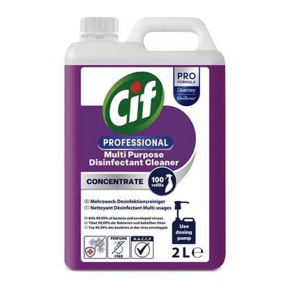 Cif Professional Konzentrierter Mehrzweck-Desinfektionsreiniger | Kanister (2 l)
