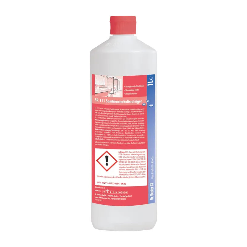 Sanitary maintenance cleaner