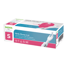 Saraya nitrile disposable gloves EX MD white