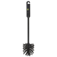 The Haug Bürsten KG ESD Pipe Brush, Nylon 6.0, black (0.50 mm diameter, center), 320 x 70 x 30 mm, features a round bristle head and a long handle with a hook—perfect for medium-duty cleaning tasks.