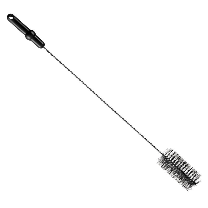 Die ROHRBÜRSTE, ø 0,50MM MITTEL 700Xø 60MM von Haug Bürsten KG hat einen schwarzen Kunststoffgriff und steife Borsten, ideal für die Reinigung von Flaschen oder Rohren. Der zylindrische Borstenkopf mit 50 mm Durchmesser reinigt mühelos enge Räume.