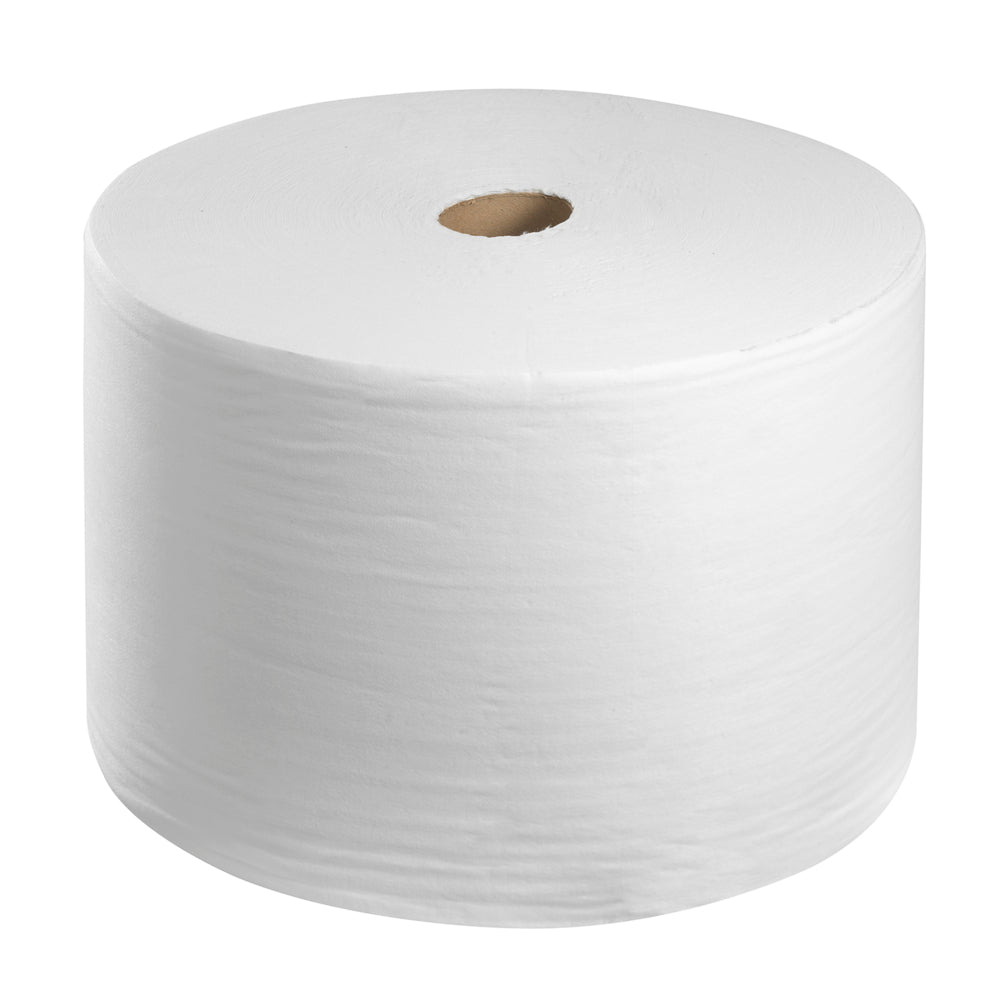 The WypAll® X50 General Clean large roll from Kimberly-Clark GmbH offers 1 white roll with 1100 sheets, ideal as absorbent wipes or cleaning cloths large roll for high-traffic areas - perfect for commercial use.