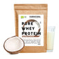 Organic whey protein powder coconut