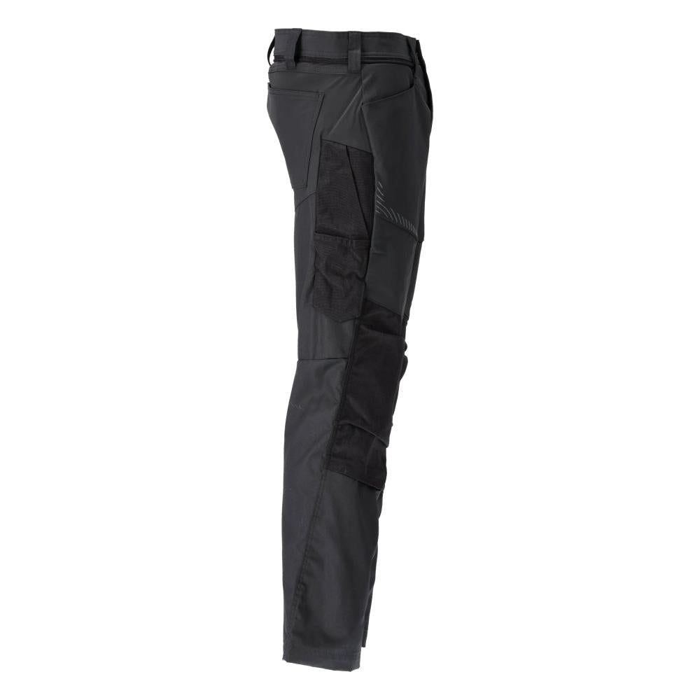 Hose mit Knietaschen Hose, schwarz