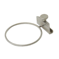 The Novocal stainless steel mount for needle disposal containers is a metal mount with a screw clamp for secure attachment to the Euro rail, ideal for holding containers or tools in place.