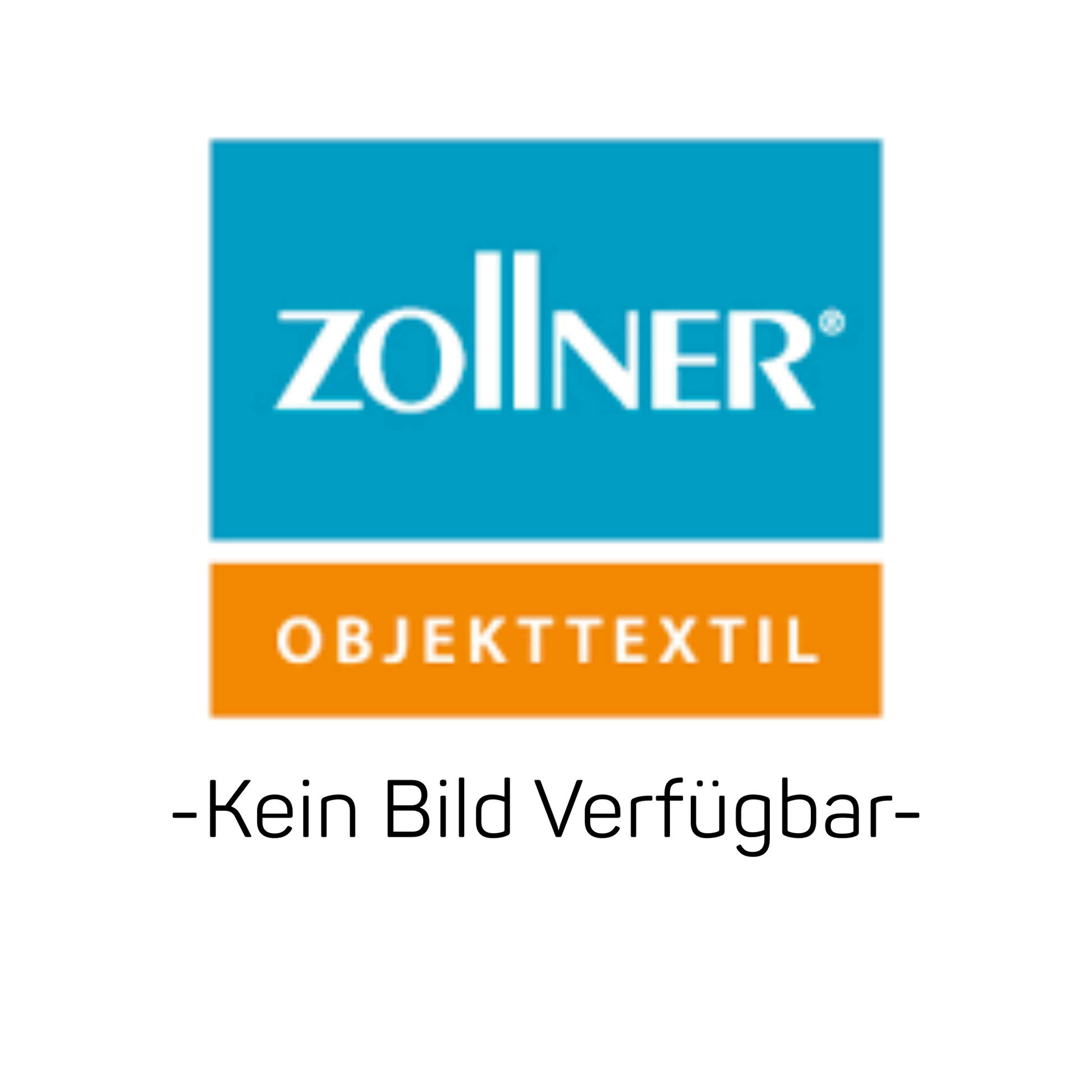 Ein quadratisches Logo mit "ZOLLNER" in Weiß auf Blau, "OBJEKTTEXTIL" auf Orange und "-Kein Bild Verfügbar-" steht für den Zollner Kasack Frieda-Soft, S, 001-weiß von Zollner Objekttextil GmbH (1 Stück).
