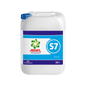 A white container with a blue lid bears the inscription “P&G Professional Ariel S7 SC Alca Extra Detergent - 20 Liters” and is labeled as “20L”. It is provided with a logo and additional text. This product from DR.SCHNELL GmbH & Co. KGaA represents the highest quality in professional laundry care.