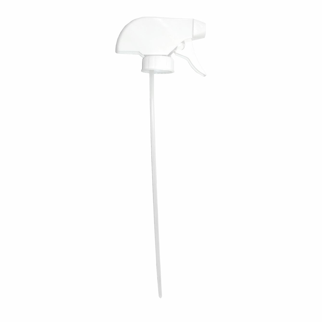 The Arcora "Profi Maxi T" Spray Gun for 1L Bottles from Arcora International GmbH is a white plastic spray gun with a long dip tube, ideal for professional cleaning, and is pictured against a plain white background.