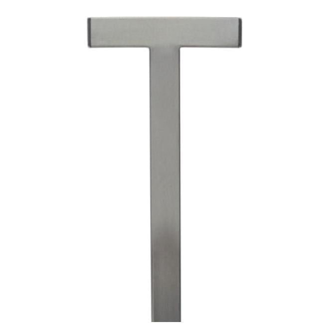 The Novocal T-bracket for mounting a disinfectant dispenser on the PAW (1 piece) is a metal, T-shaped bracket from Novocal, depicted on a white background - ideal for mounting disinfectant dispensers on PAW systems.