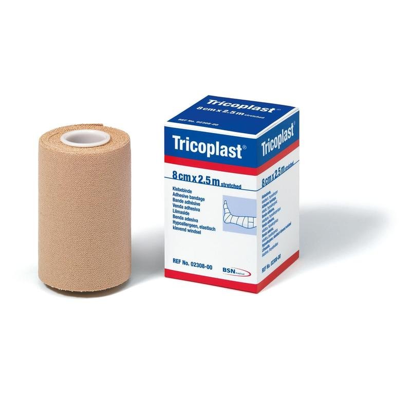 Tricoplast, longitudinally and transversely elastic adhesive tape, 2.5 m x 10 cm