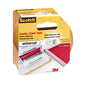 A packaged roll of Scotch® UNIVERSAL double-sided tape (7 m x 50 mm) from 3M Deutschland GmbH, labeled "universal," features descriptions in several languages and images illustrating its use on furniture and carpets.