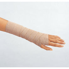 Elodur fine, support and compression bandage, long-stretch 175% elasticity, 7 m when stretched – in use