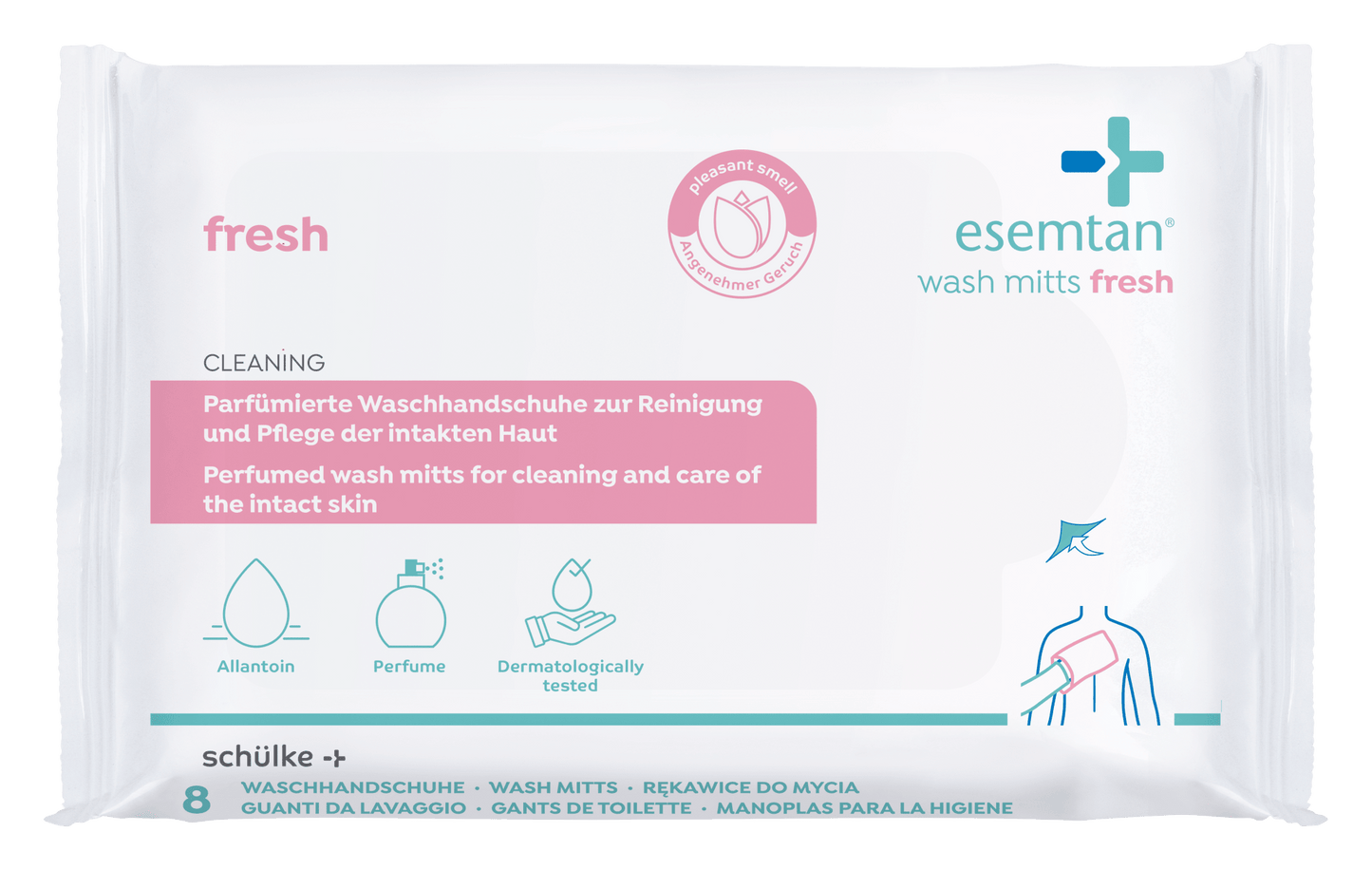 esemtan wash mitts fresh 8 ST SP | Packung (8 Stück)