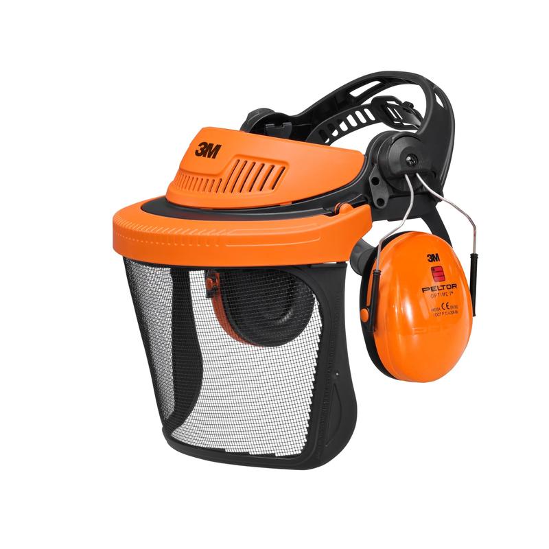 3M™ Kopfschutz-Kombination, Forstwirtschaft, Orange, G500V5CH510-OR | Packung (1 Stück)