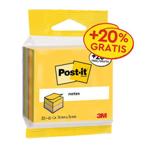Post-it® Notes Würfel, Ultra-Farben, 76 mm x 76 mm, Promotion mit 20% Gratis, 390 Blatt/Block, 1 Block/Packung, 100% PEFC, SGSCH-PEFC-COC-110078 | Packung (1 Set)