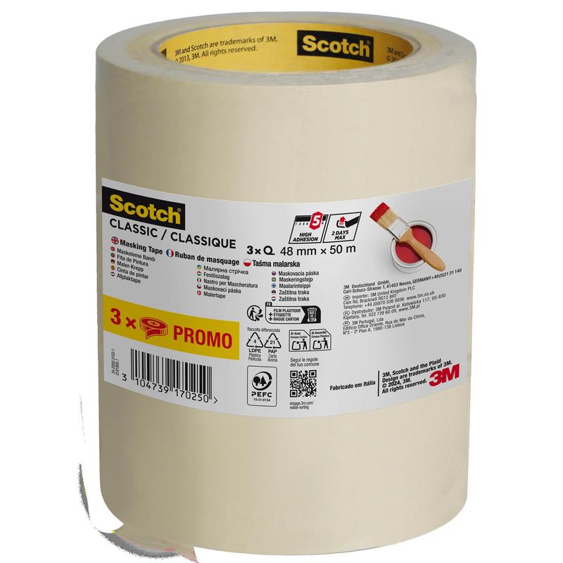 3M™ Scotch® Classic Abdeckband - Hochwertiges Klebeband