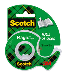 Scotch® Magic™ Adhesive Tape Clipstrip, Cool Colors, 19 mm x 19 m, 2 x 12 rolls | Pack (1 roll)