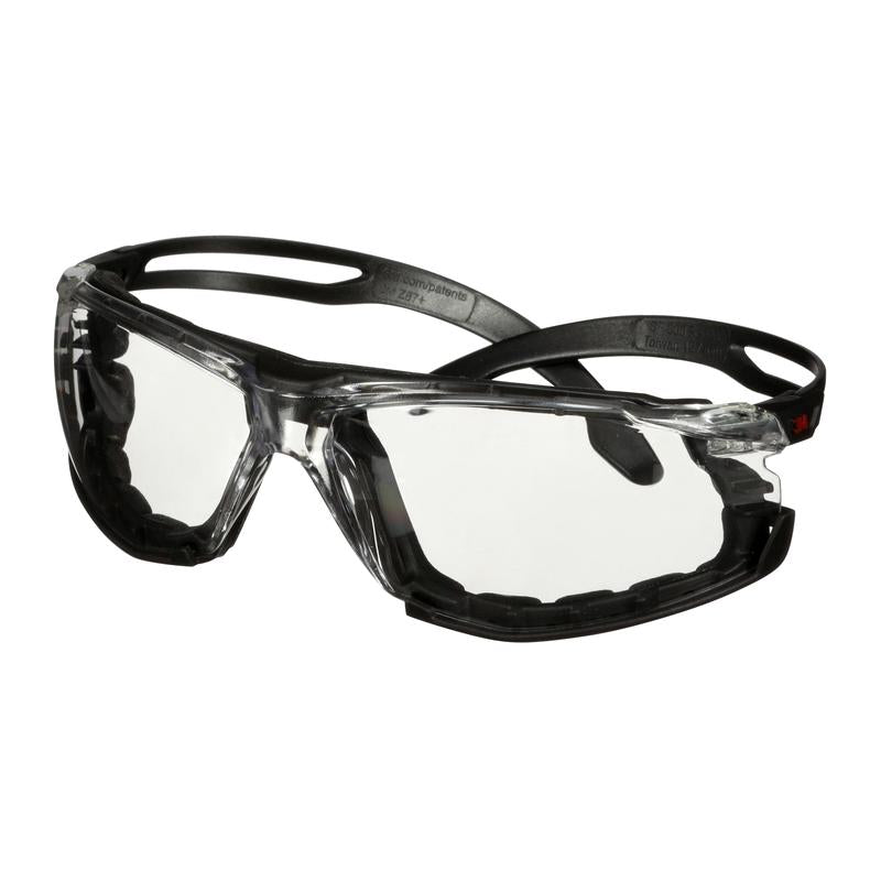 3M™ SecureFit™ 500 Schutzbrille, schwarze Bügel, Schaumrahmen, Scotchgard™ Anti-Fog-/Antikratz-Beschichtung (K&N), transparente Scheibe, SF501SGAF-BLK-FM-EU, 20 pro Packung | Packung (1 Stück)